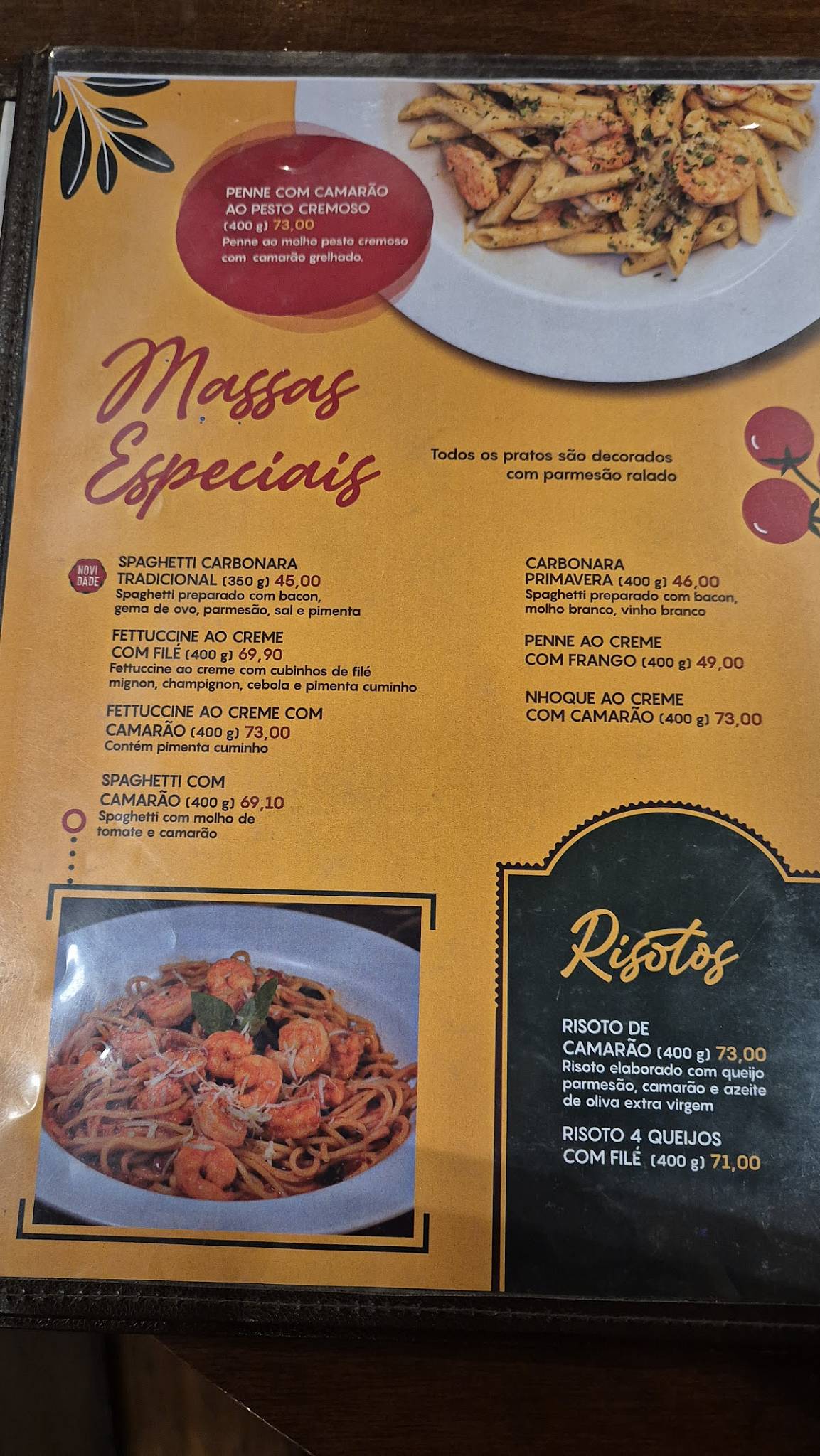 Cantina Volpi Pituba cardápio