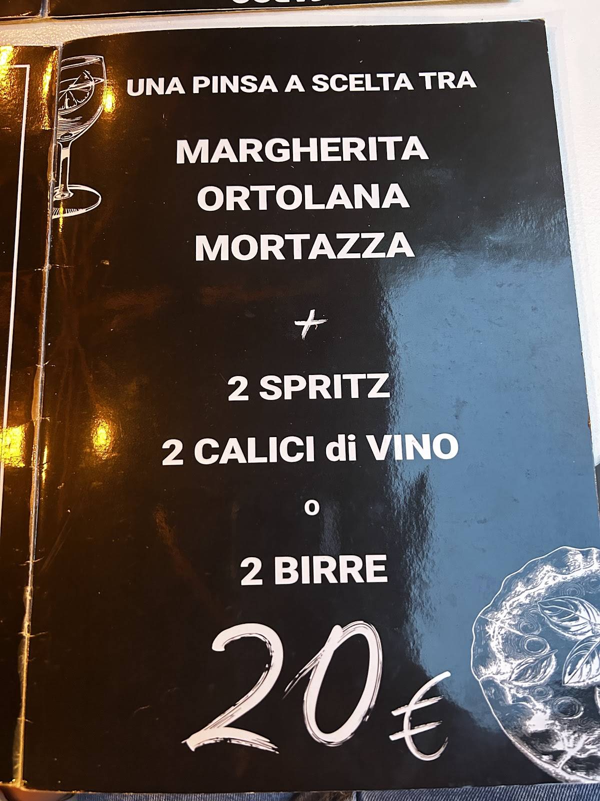 Menu di Cargo al Pigneto 