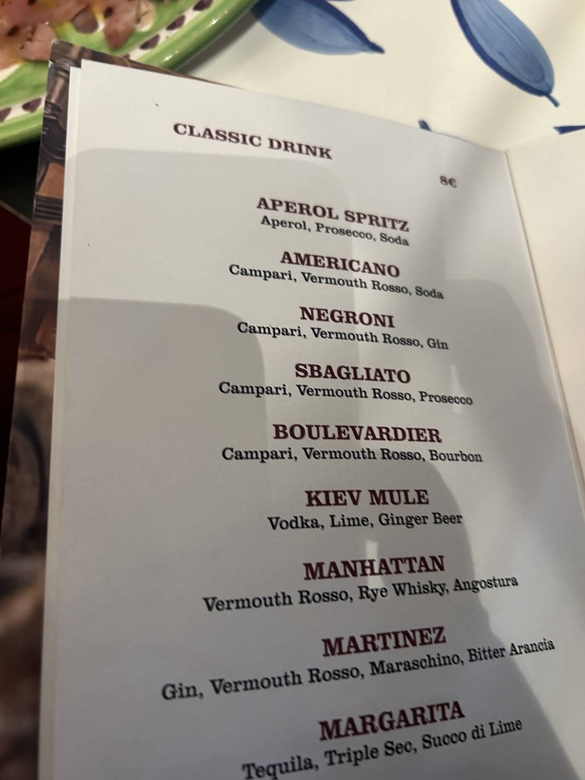 Menu di Casa Ferraiuolo Ristorante a Maiori Costiera Amalfitana 