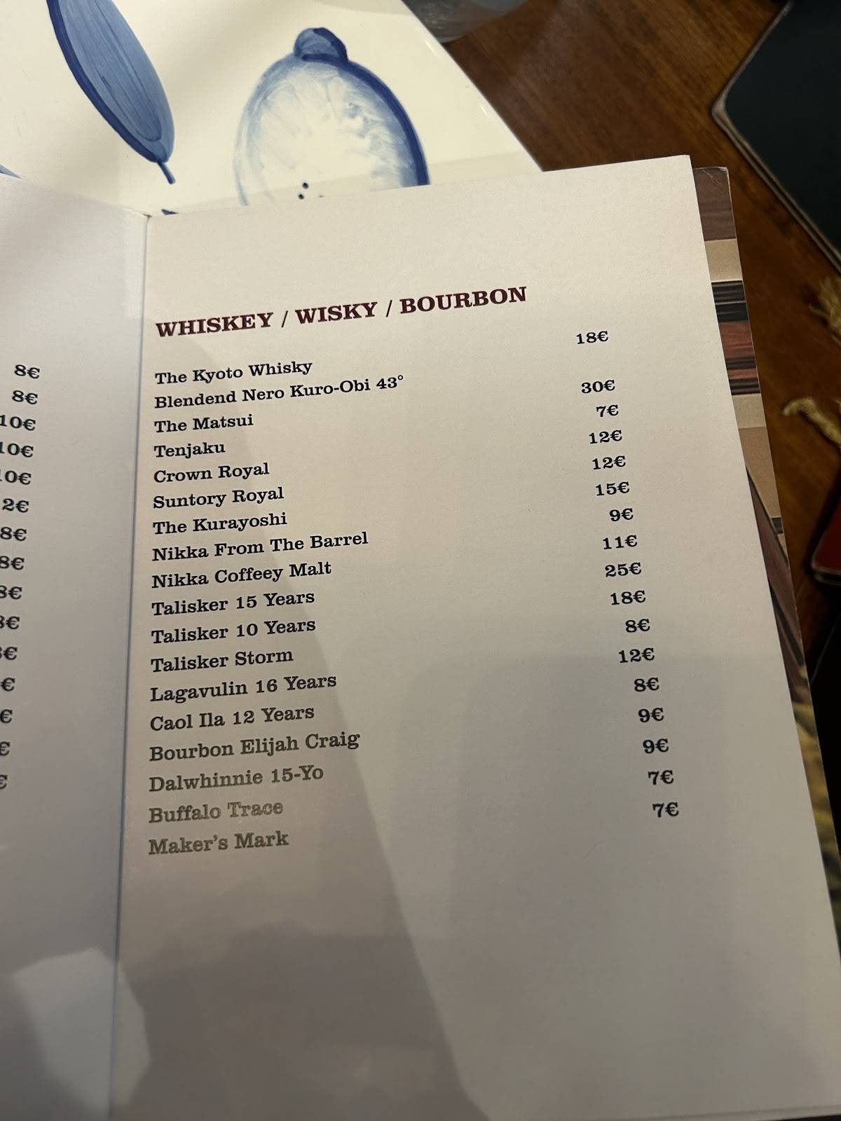 Menu di Casa Ferraiuolo Ristorante a Maiori Costiera Amalfitana 