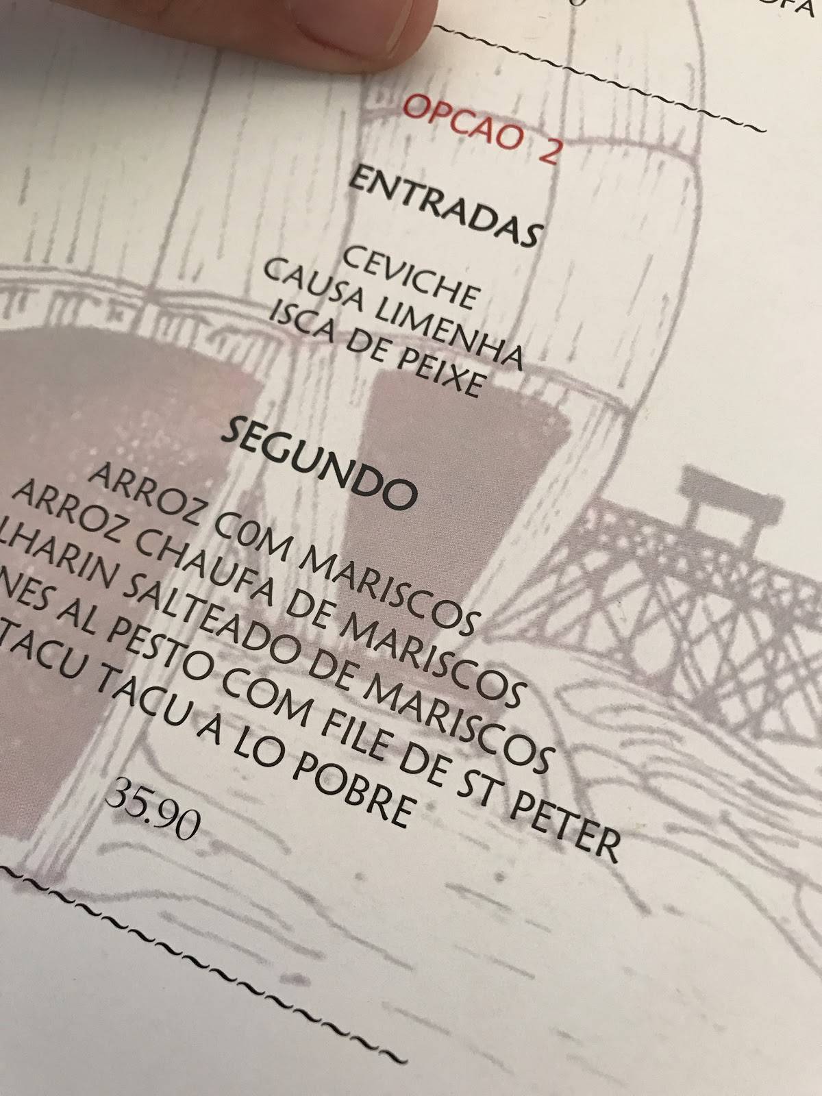 Casa Peruana Restaurante Cevicheria cardápio