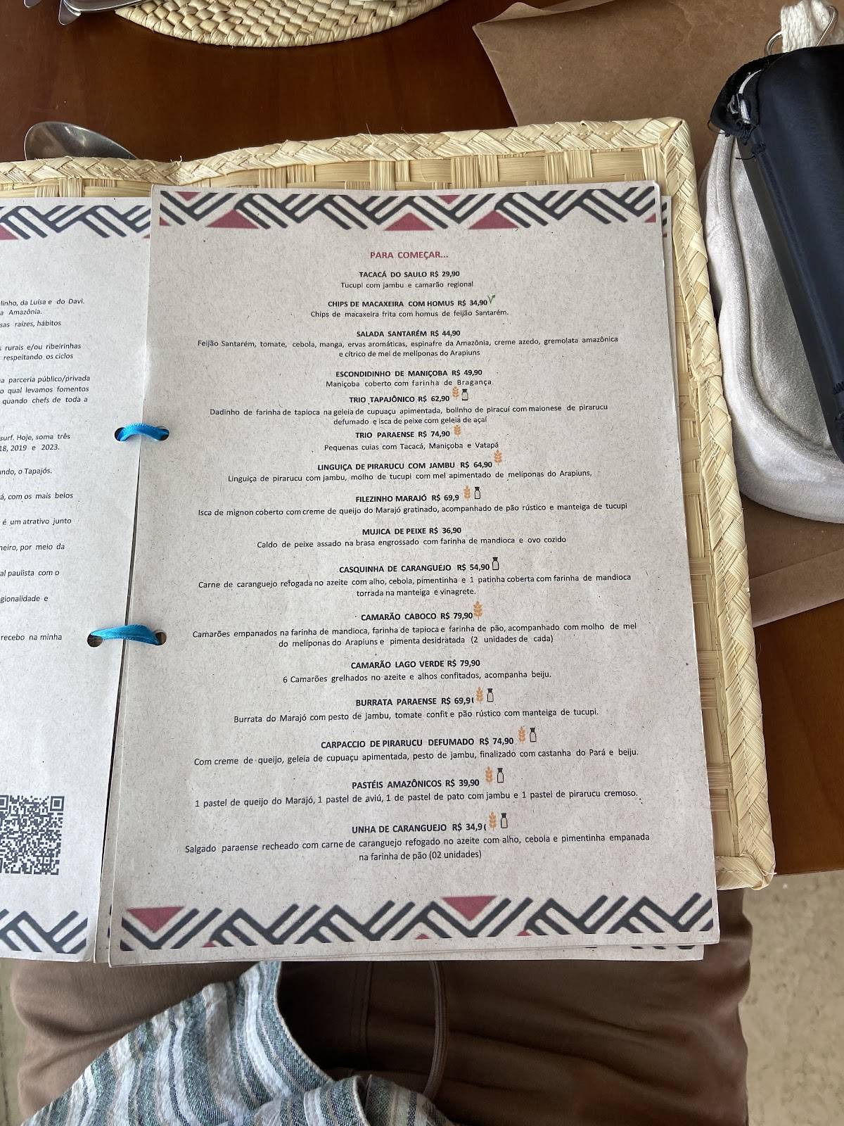 Casa do Saulo Museu do Amanhã cardápio