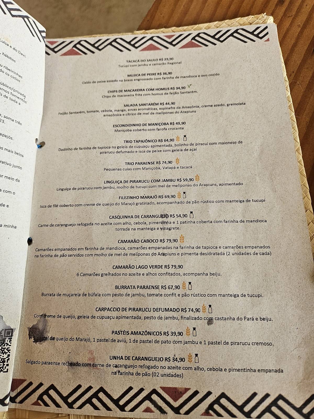 Casa do Saulo Museu do Amanhã cardápio