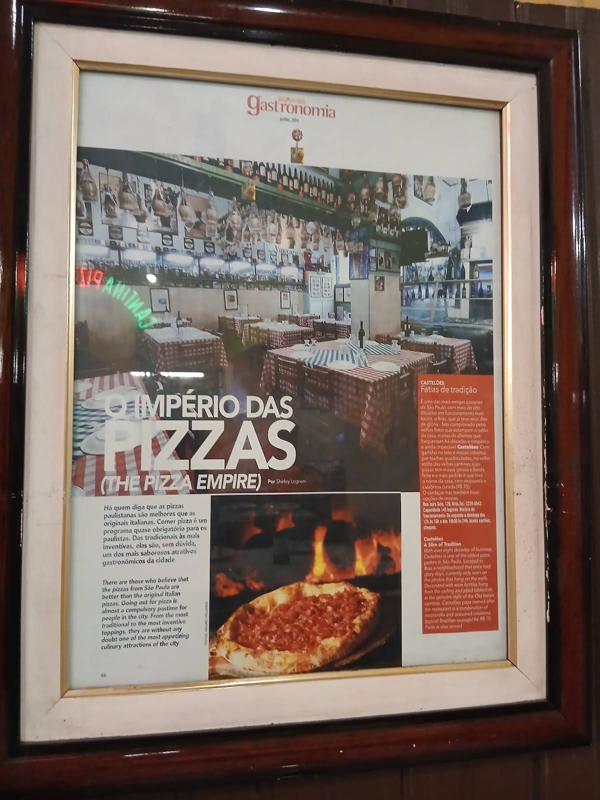 Cantina e Pizzaria Castelões cardápio