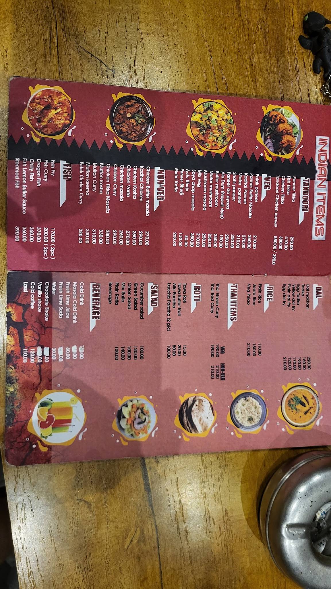 Ccapri Corner menu