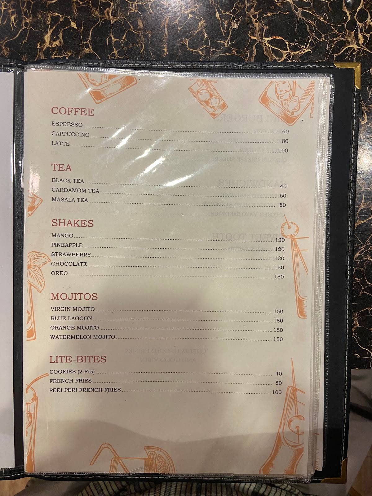 Centre Point Restaurant and Banquet Hall menu