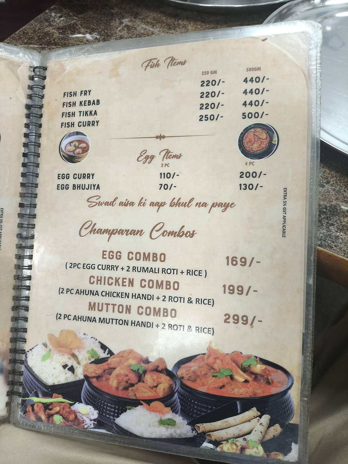 Champaran meat house menu