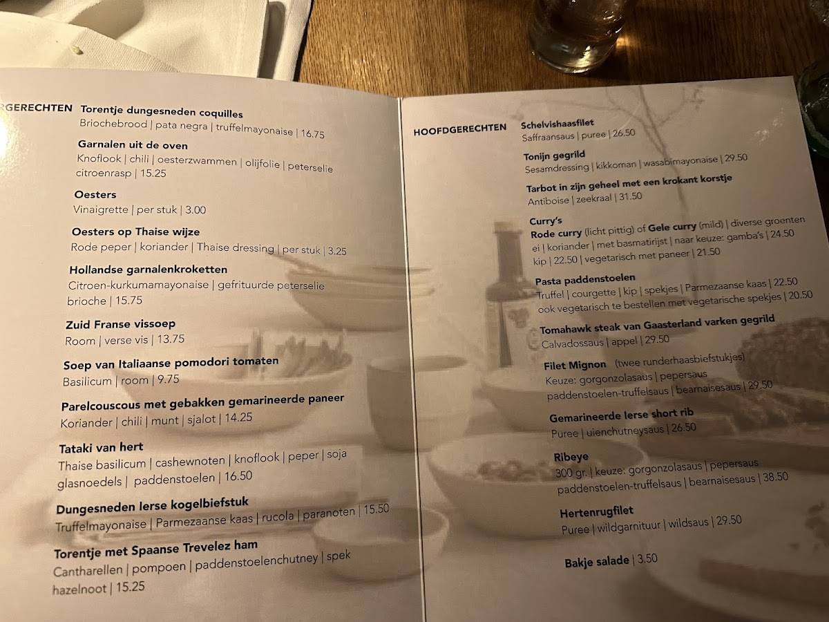 Menu de Charelli