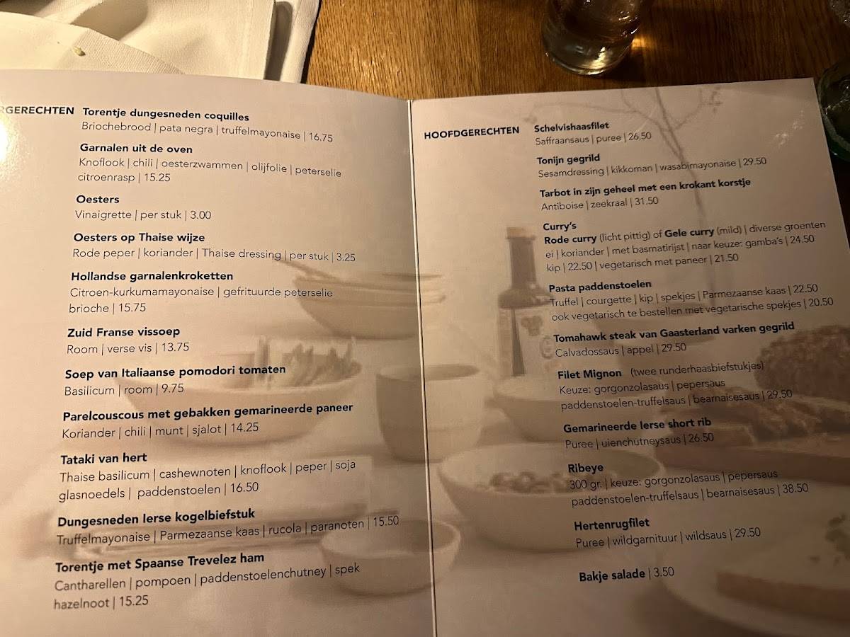 Menu de Charelli