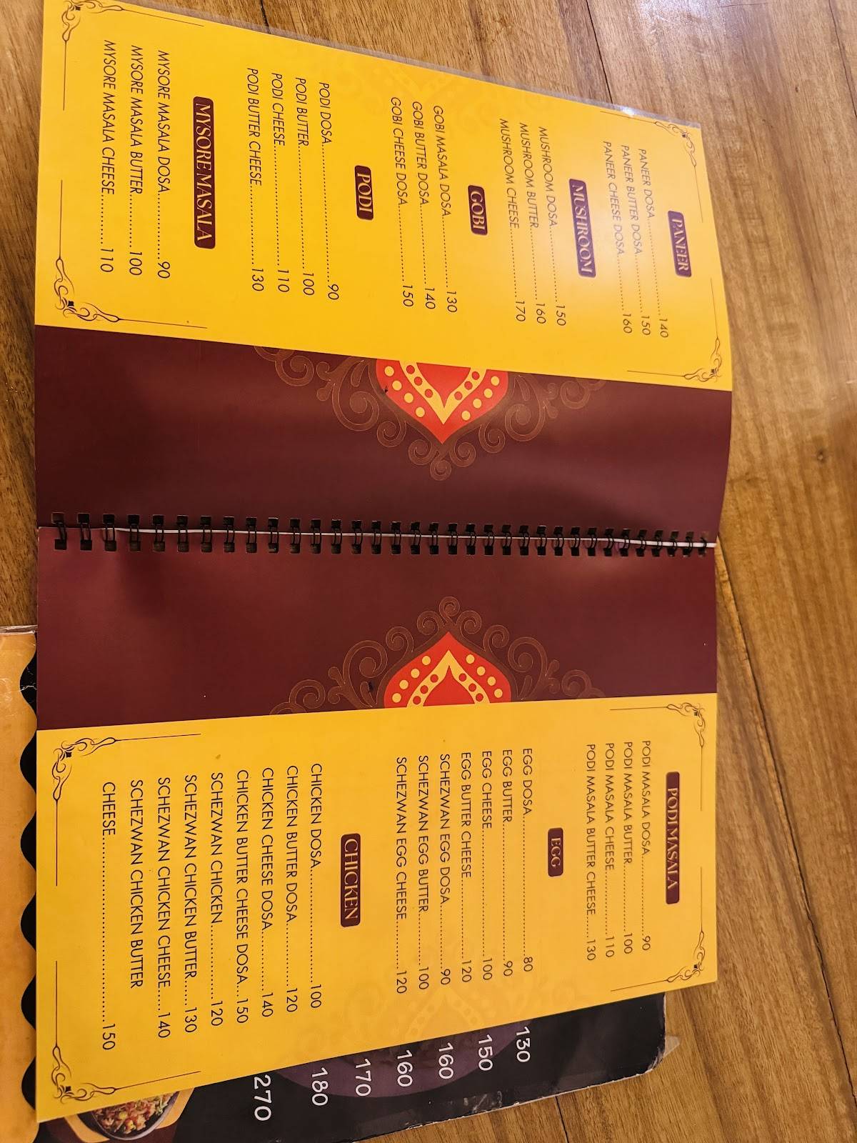 Che Live Shack menu