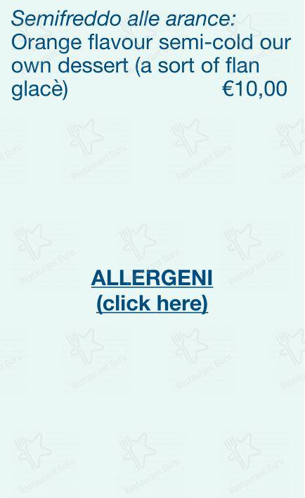 Menu bar per Checchino dal 1887 ristorante