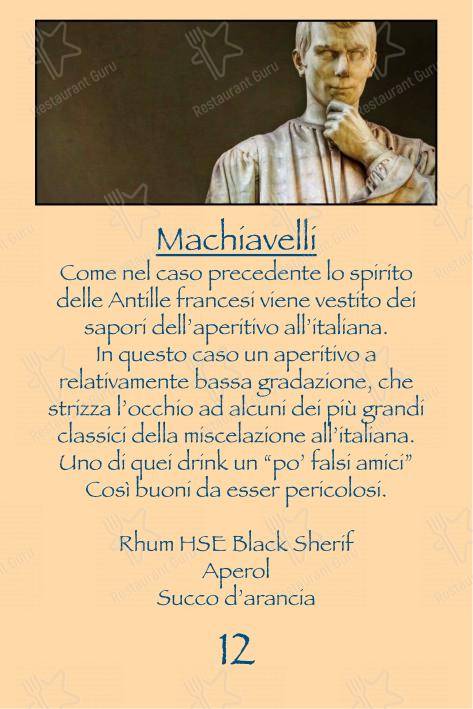Menu di Checchino dal 1887 - pasti e bevande