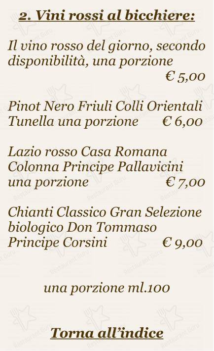 Menu di Checchino dal 1887 - 菜单