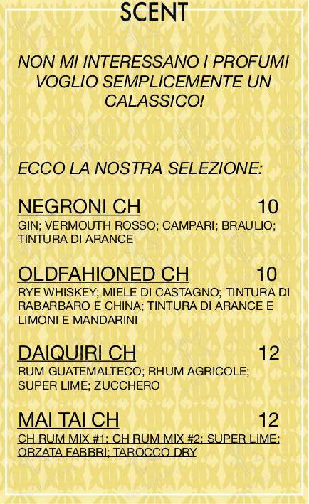 Checchino dal 1887 in Roma - Основное меню