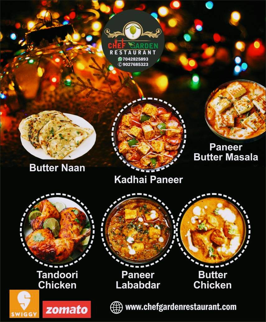 Chef Garden Restaurant menu