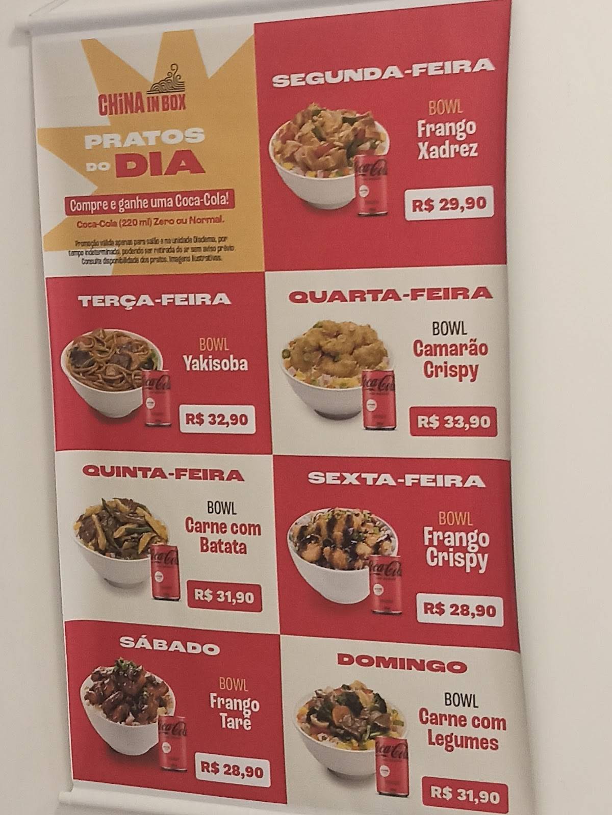 China In Box - Restaurante de Comida Chinesa cardápio