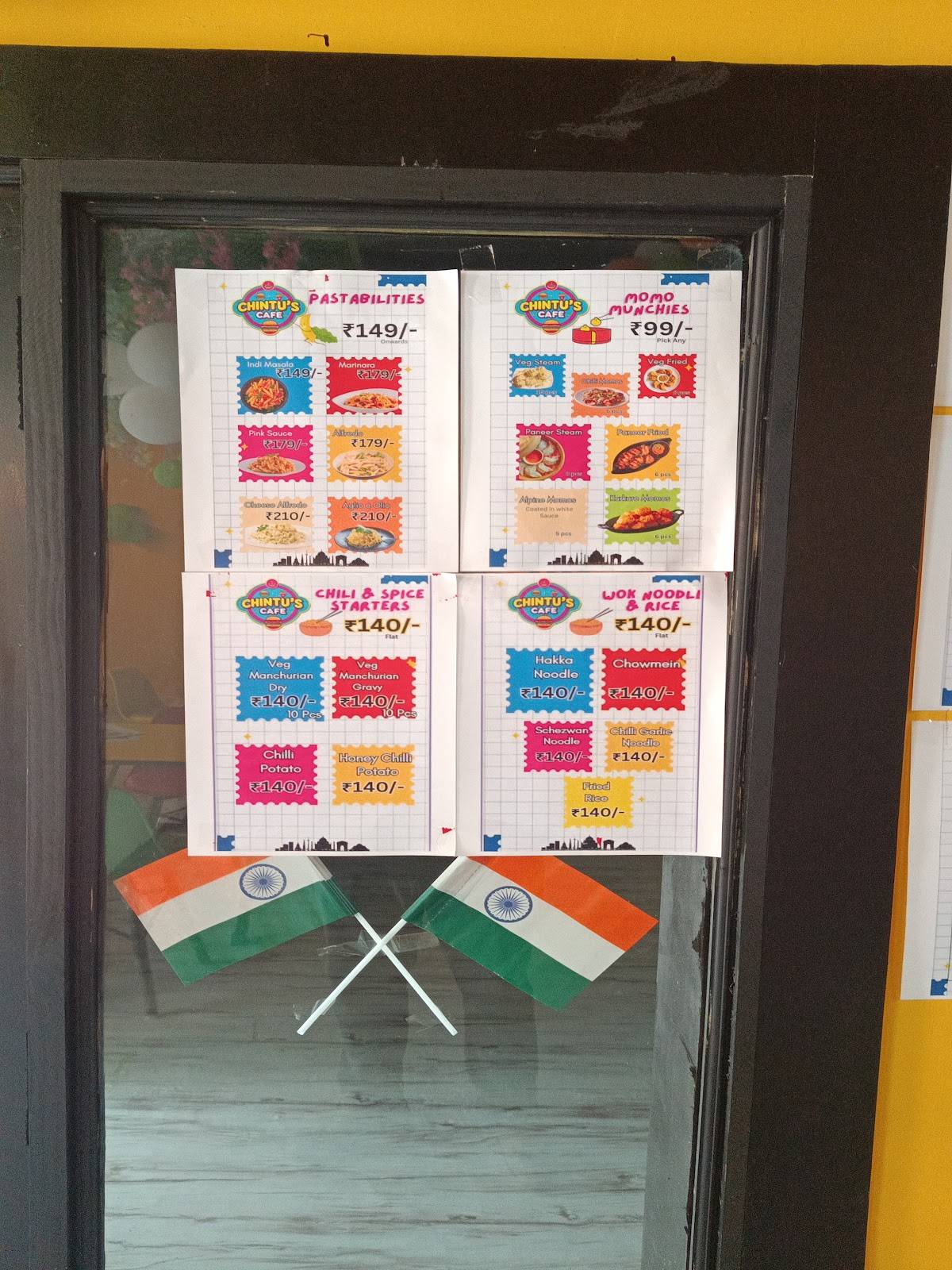 Chintu's Cafe menu
