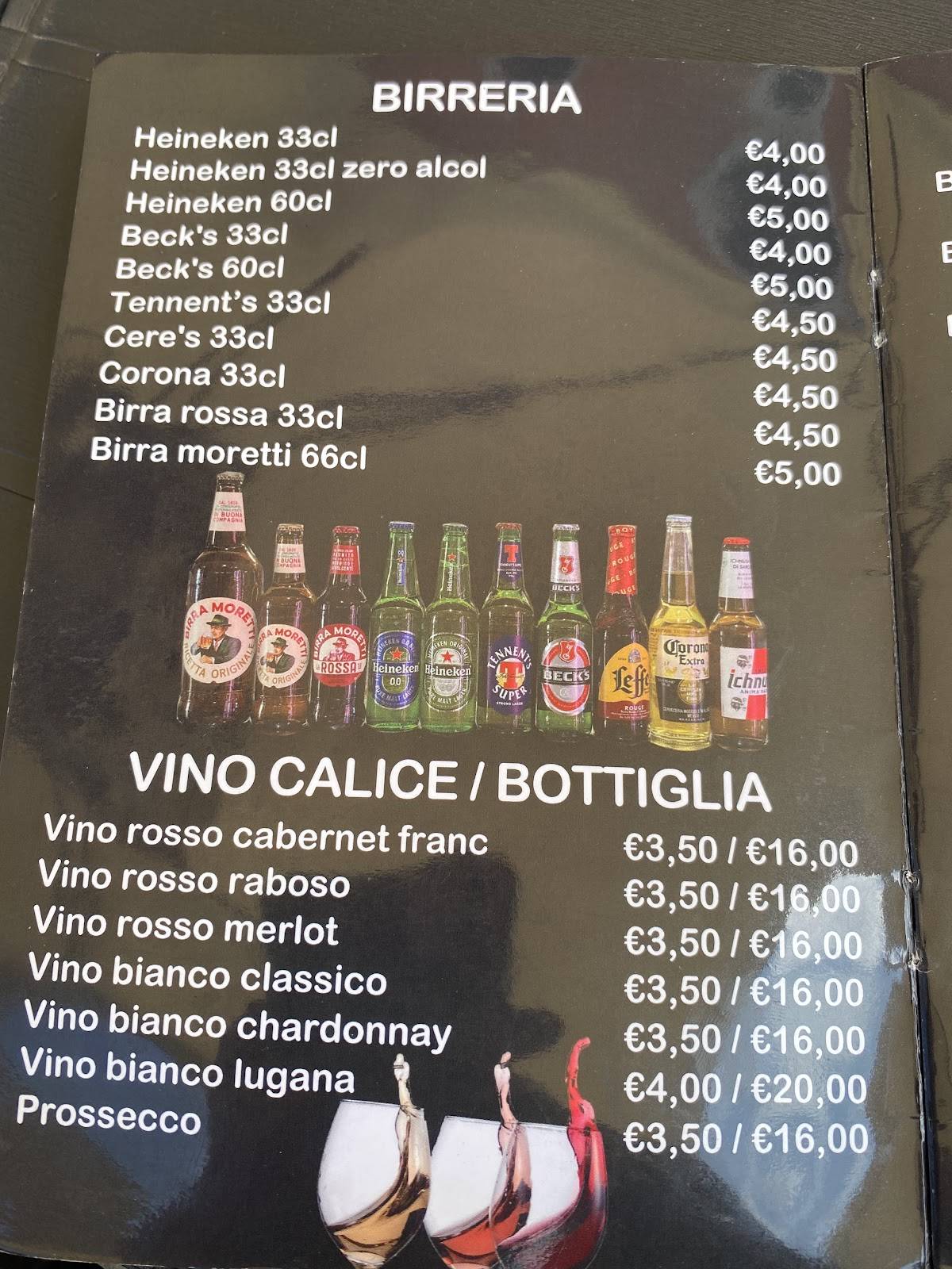 Menu di Bar Falcone 