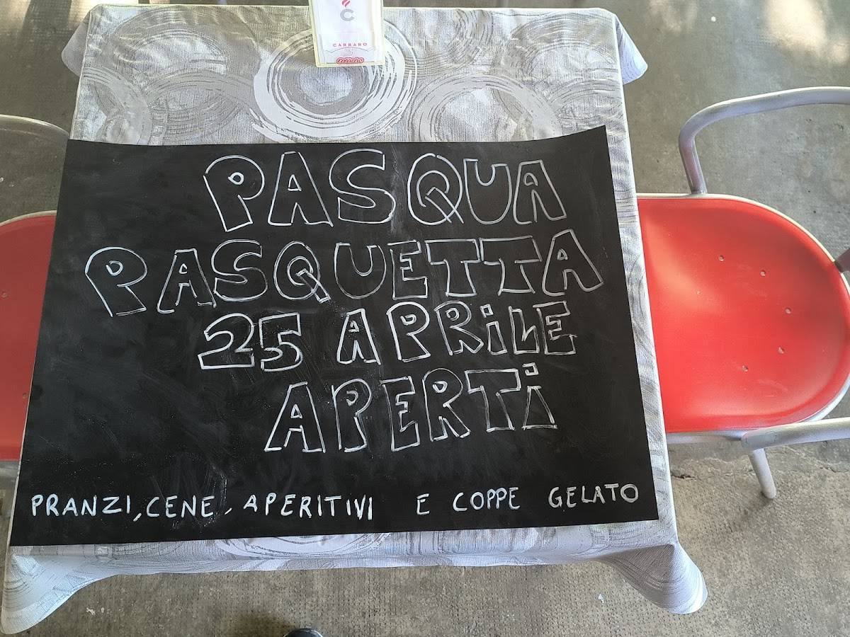 Menu di Chiosco Paninoteca Gelateria Giardino 