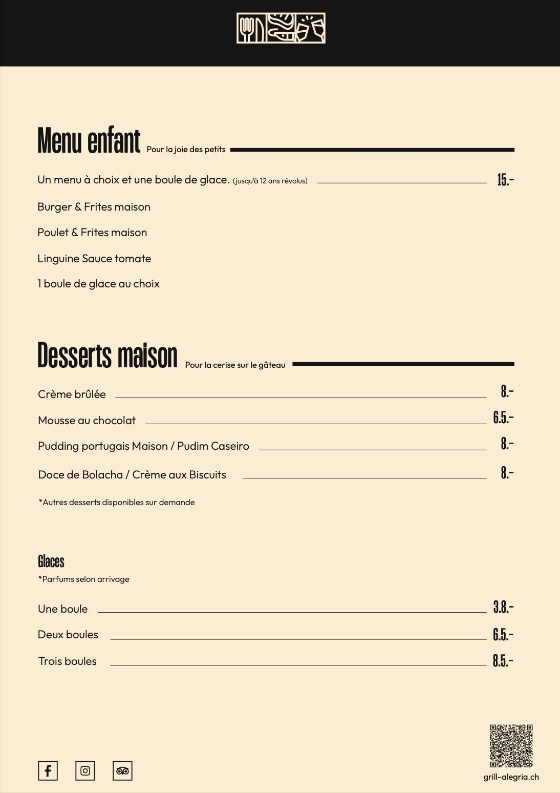 Menu di Churrasqueira 