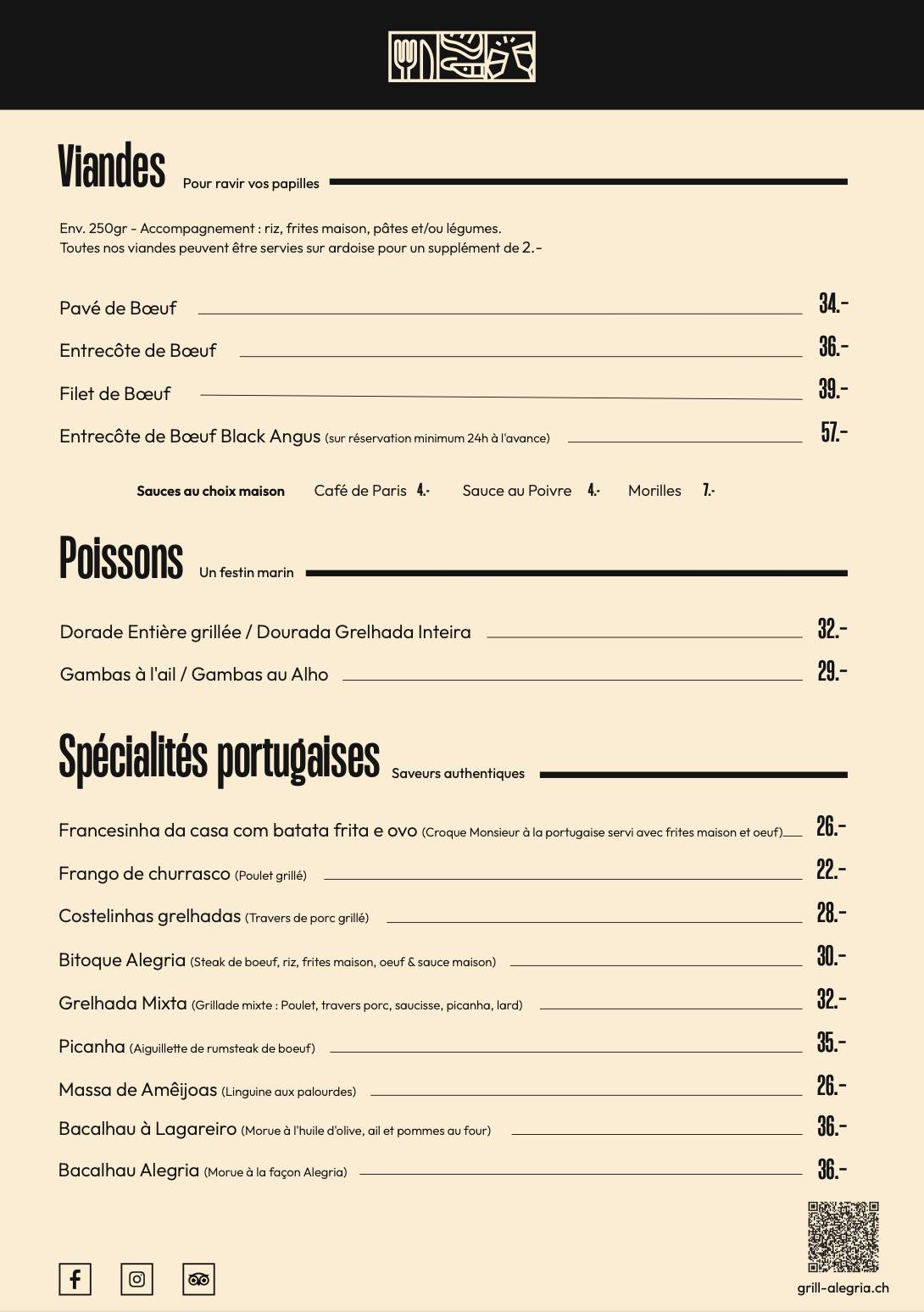 Menu di Churrasqueira 