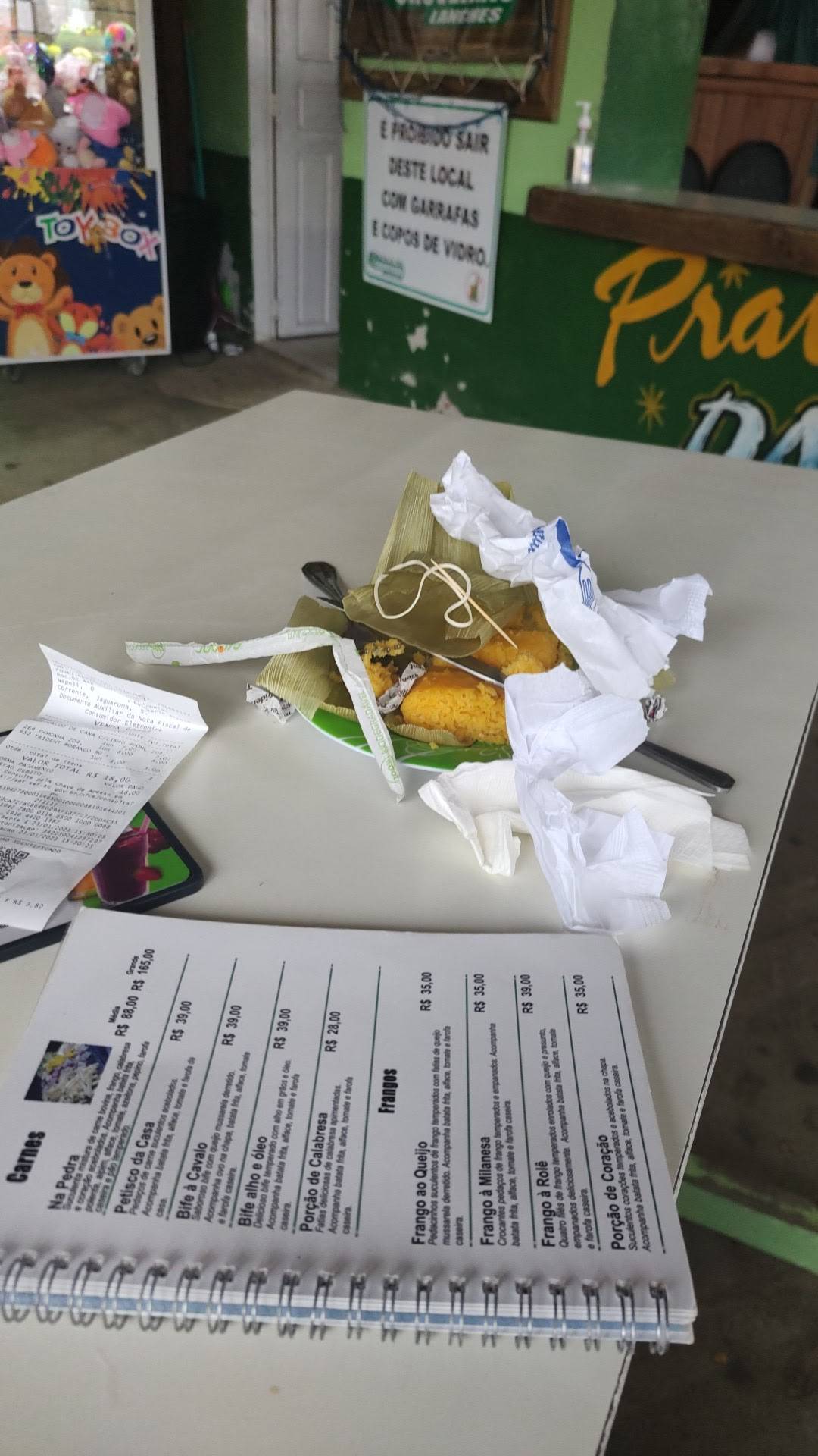 Chuveirão Lanches cardápio