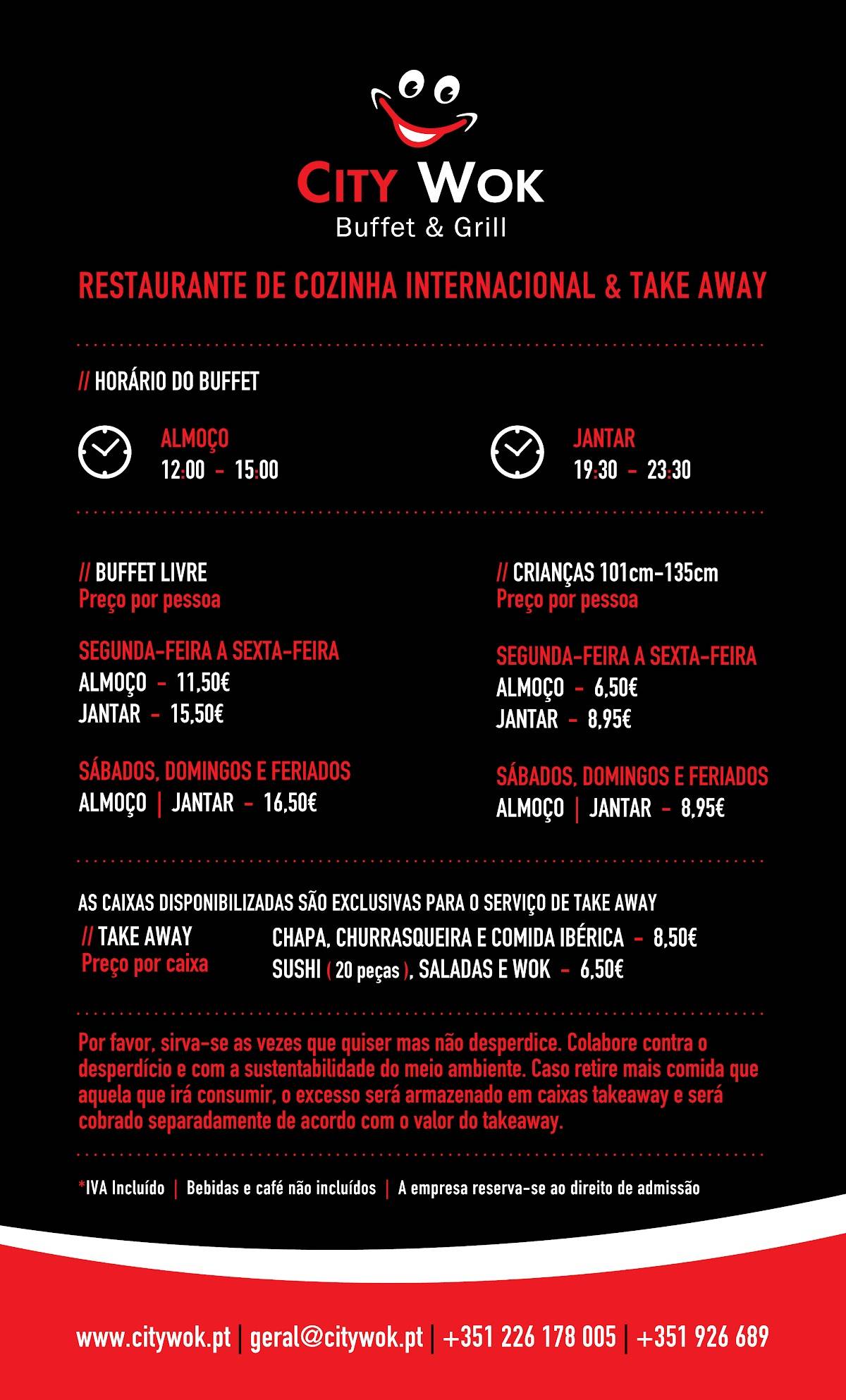 City wok menu hotsell