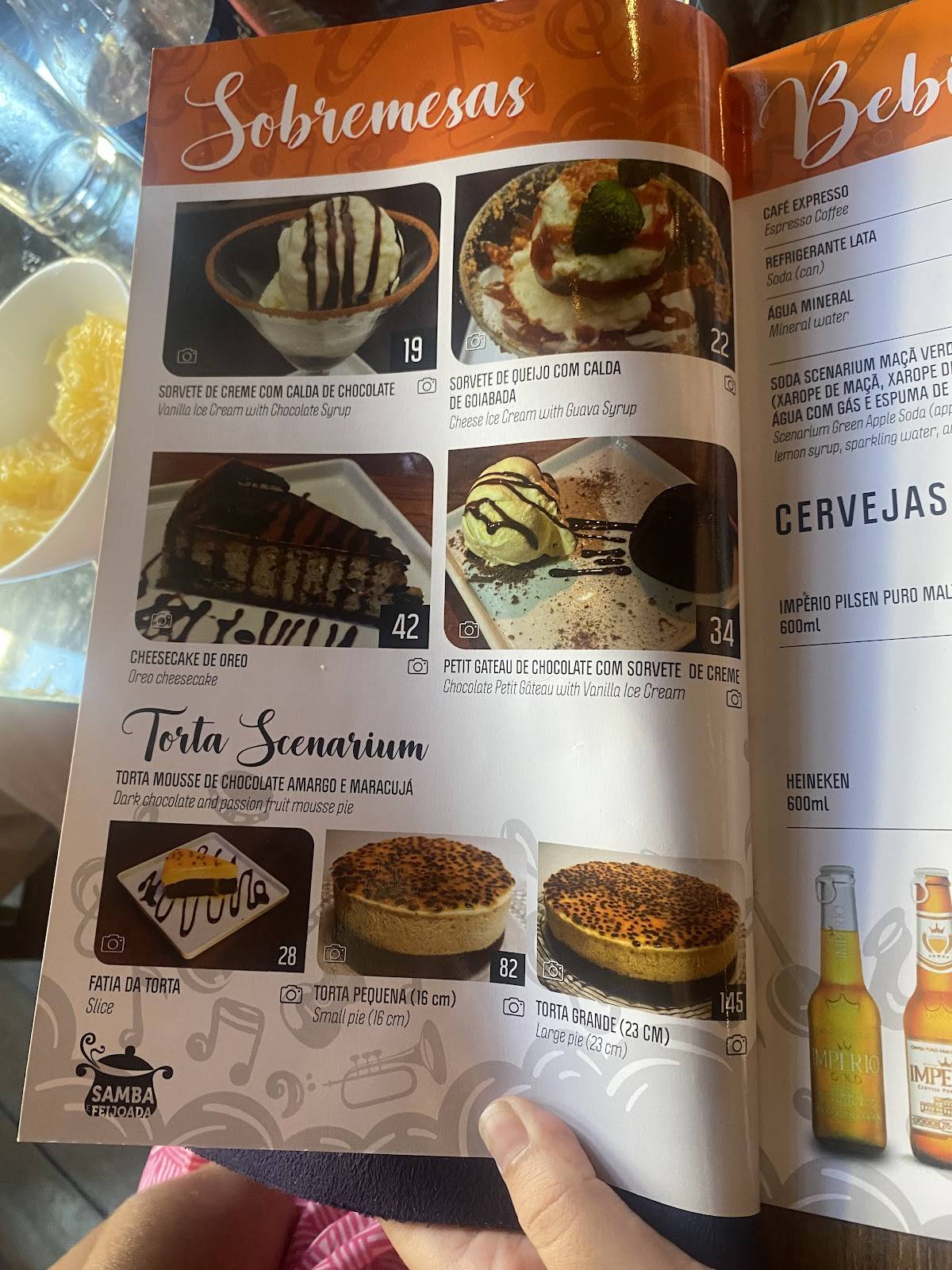 Rio Scenarium cardápio