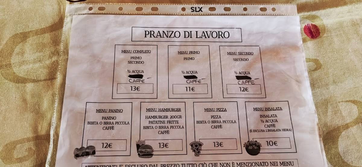 Menu di Cocchia's Pub & Fishing di Mora N. D. & F. Snc 