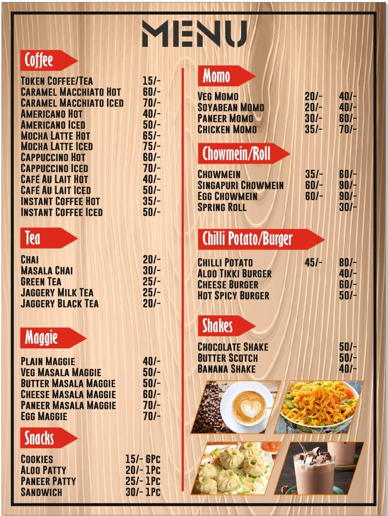 Coffee House Cafe & Restro menu