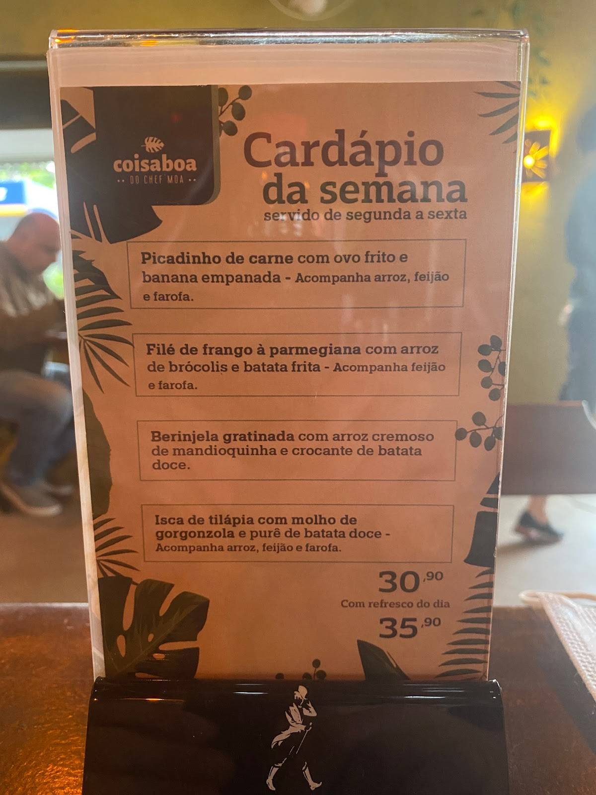 Menu Em Coisa Boa Do Chef Moa Pub Bar Bauru