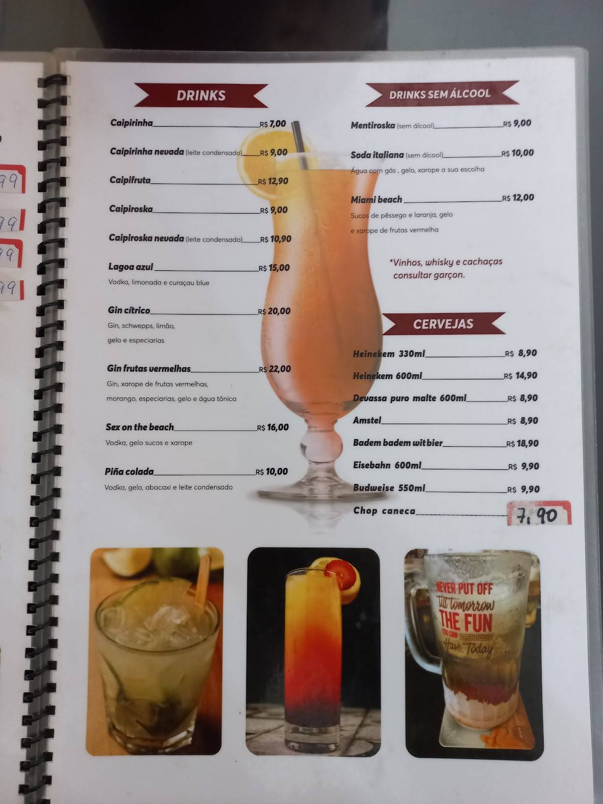 Comedoria Oca da tapioca cardápio