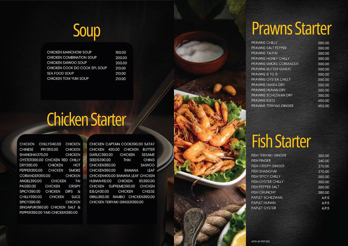 Cook Doo Cook menu