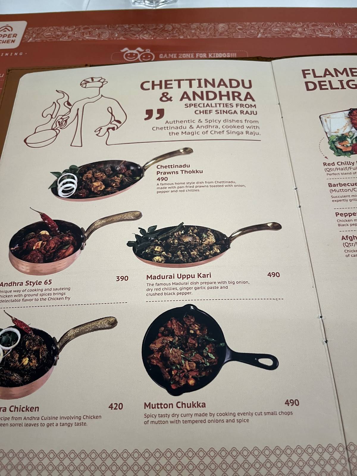 Copper Kitchen Restaurant menu