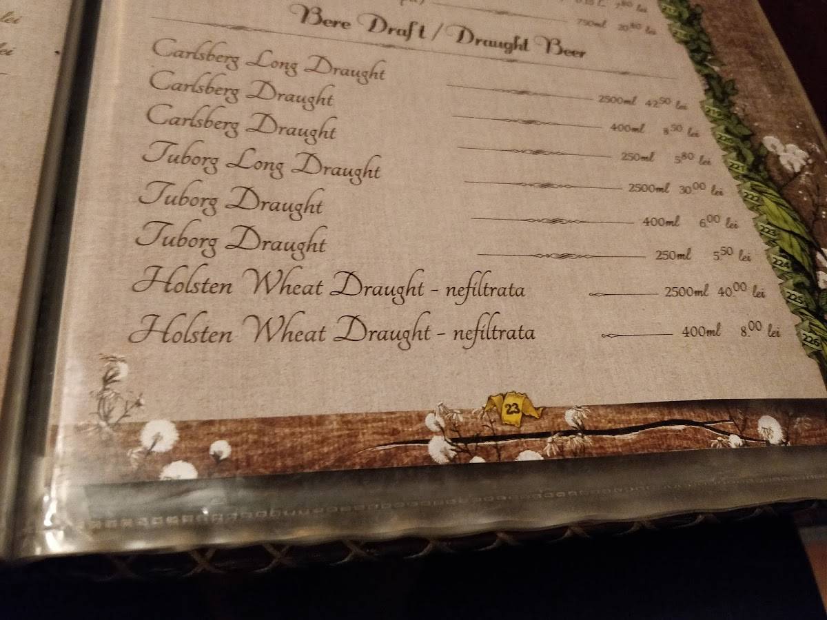 Menu de Corso
