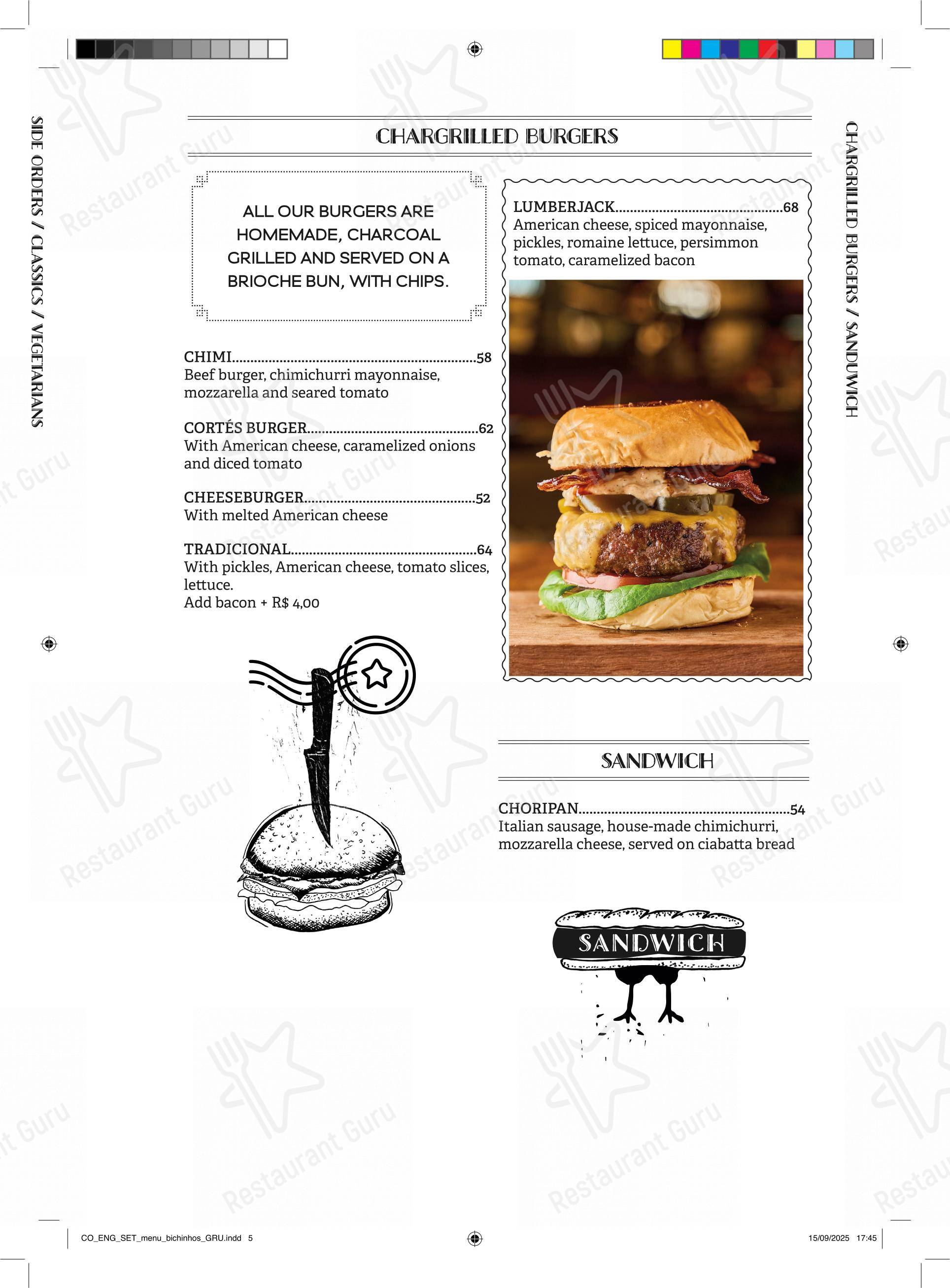 Restaurante Cortés menu - Коктейльная карта