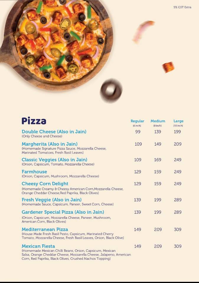 Crazy Cheesy Cafe - Bharti Vidyapeeth menu