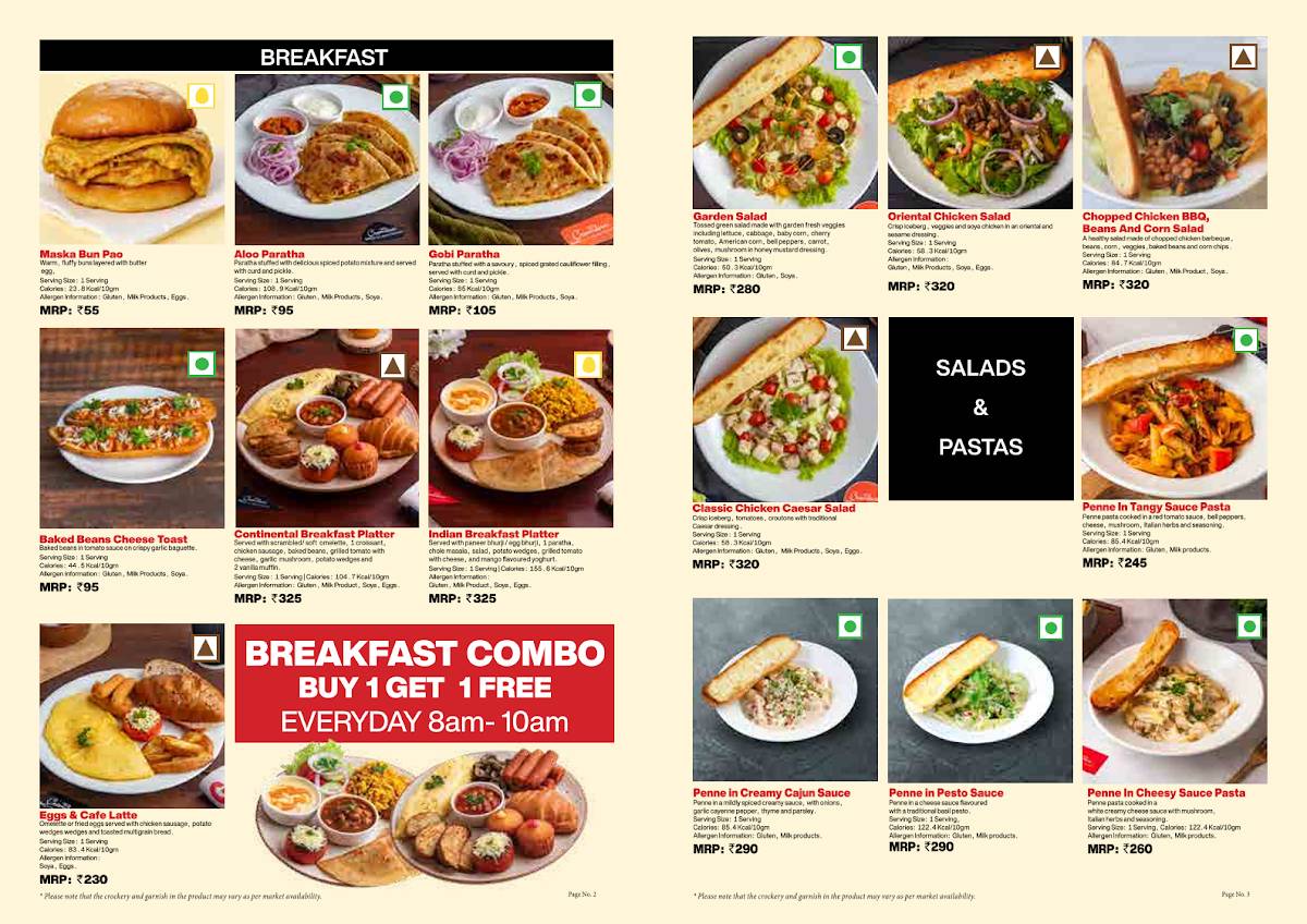 Cremeux - Margao menu