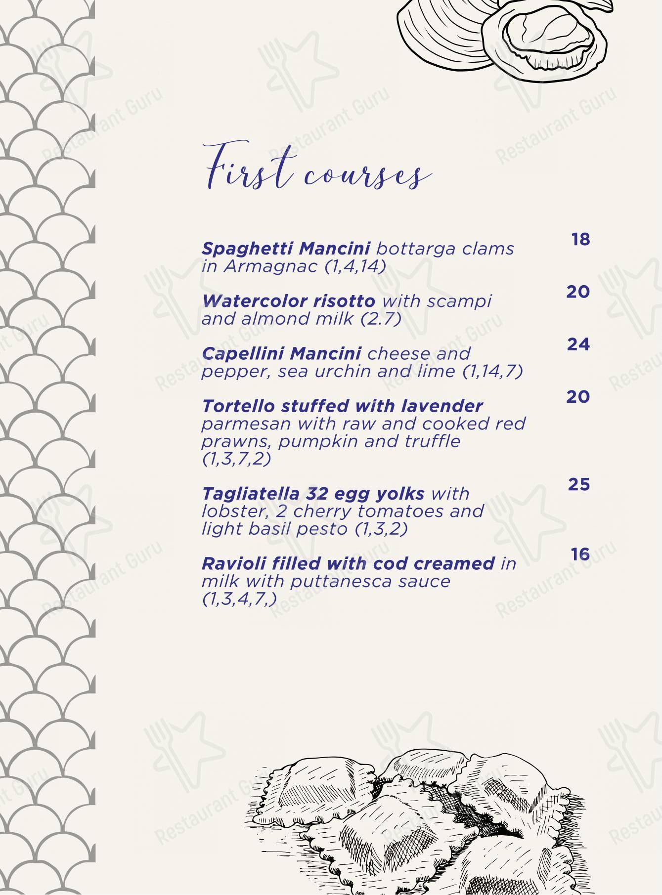Cris Fish - Bistrot in Frascati - Menu bar