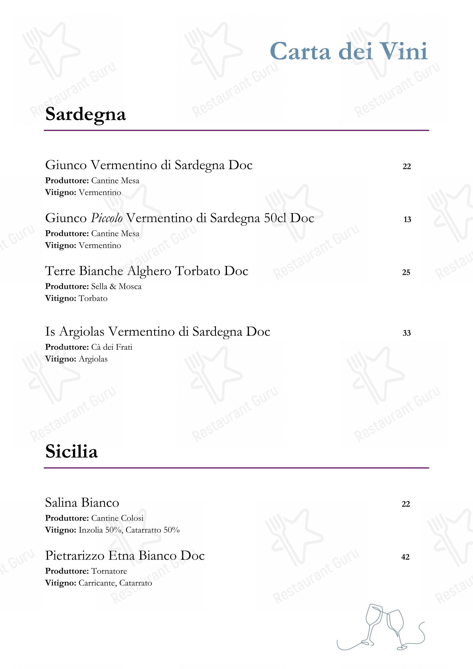 Menu di Cris Fish - Bistrot - 菜单