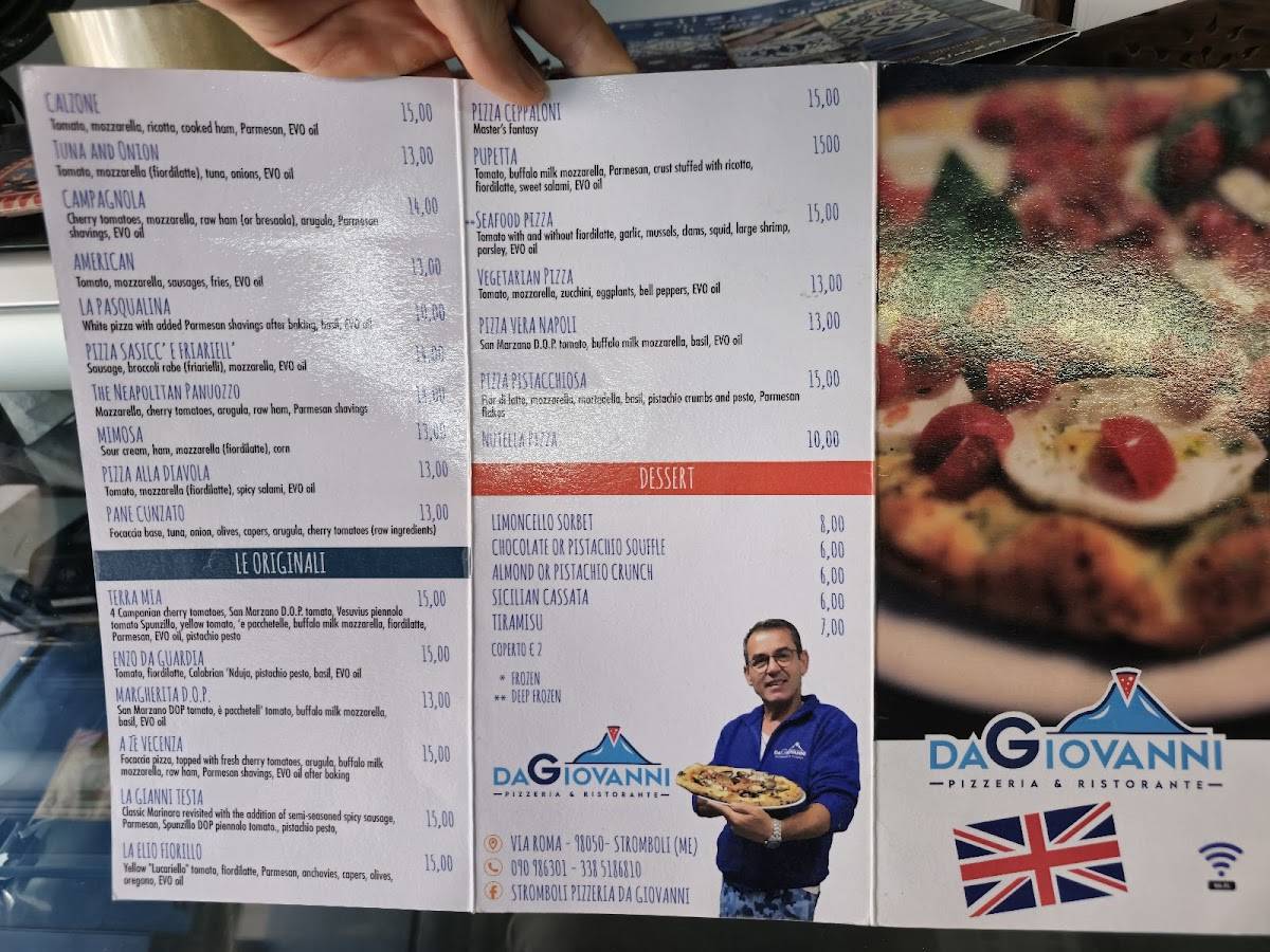 Menu di Da Giovanni 