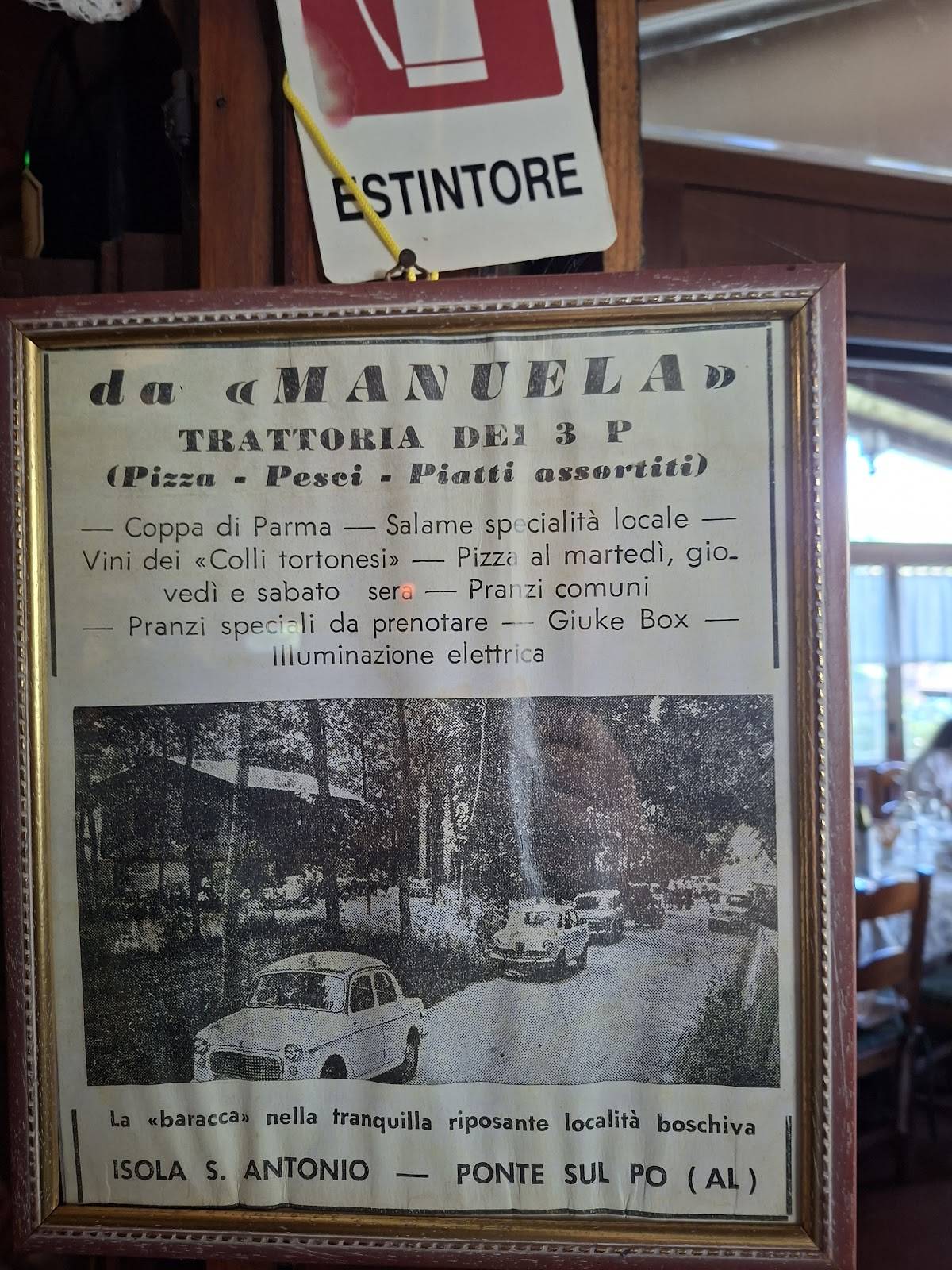 Menu di Da Manuela 