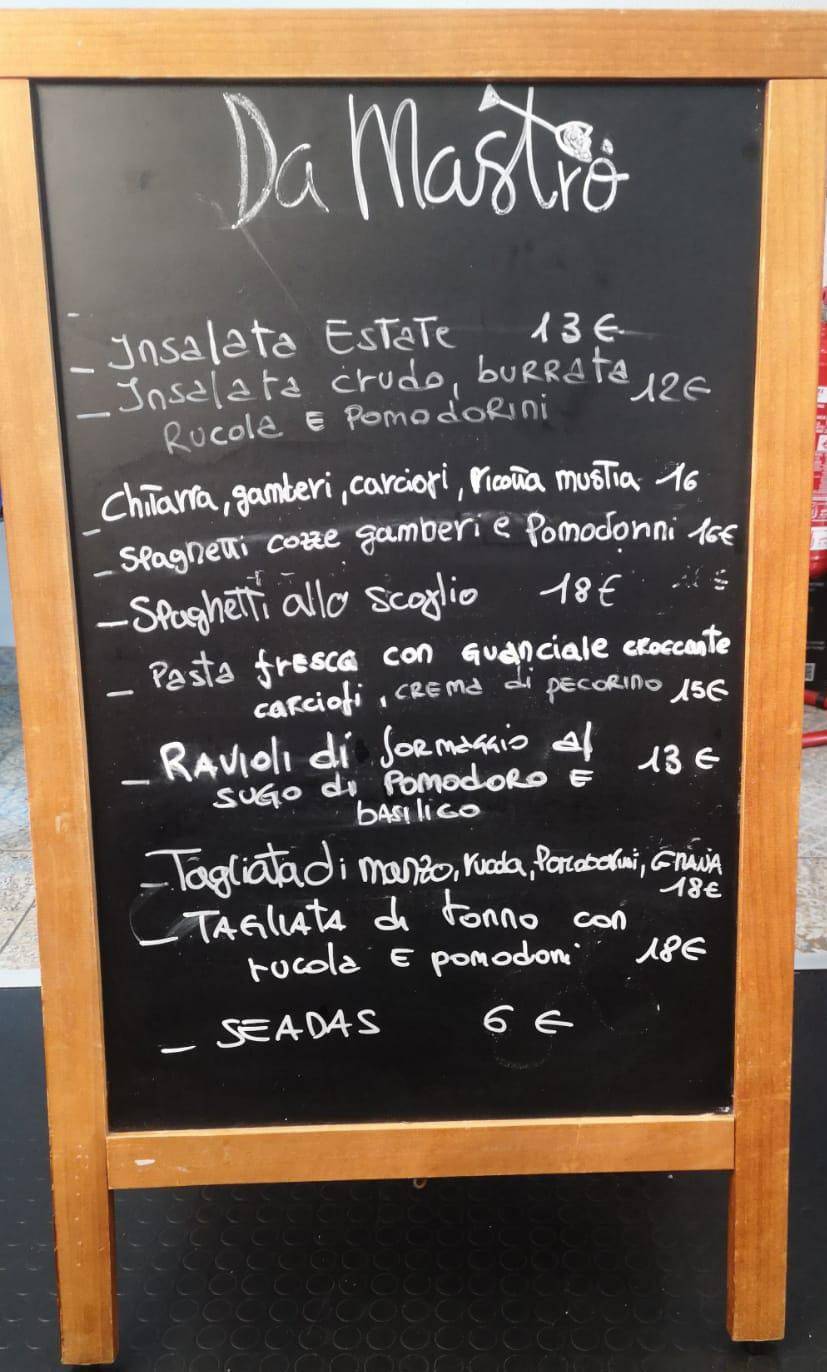 Menu di Da Mastrò Ristorante 