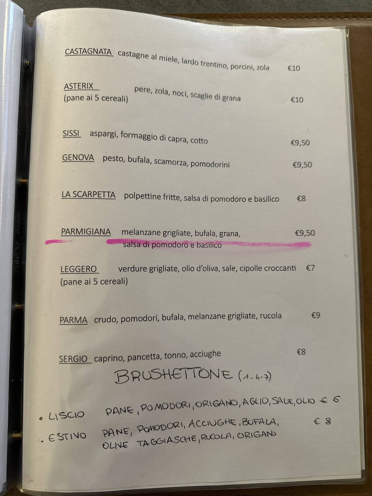 Menu di Da Vale Birreria Paninoteca 