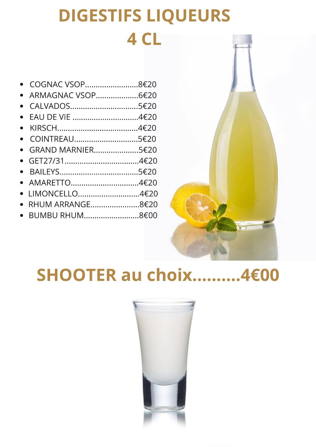 Menu de Da Mimi
