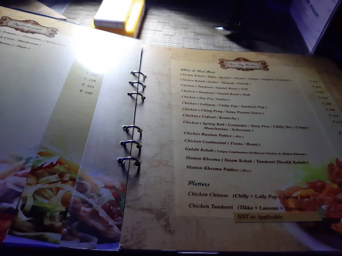 Daman Delite menu