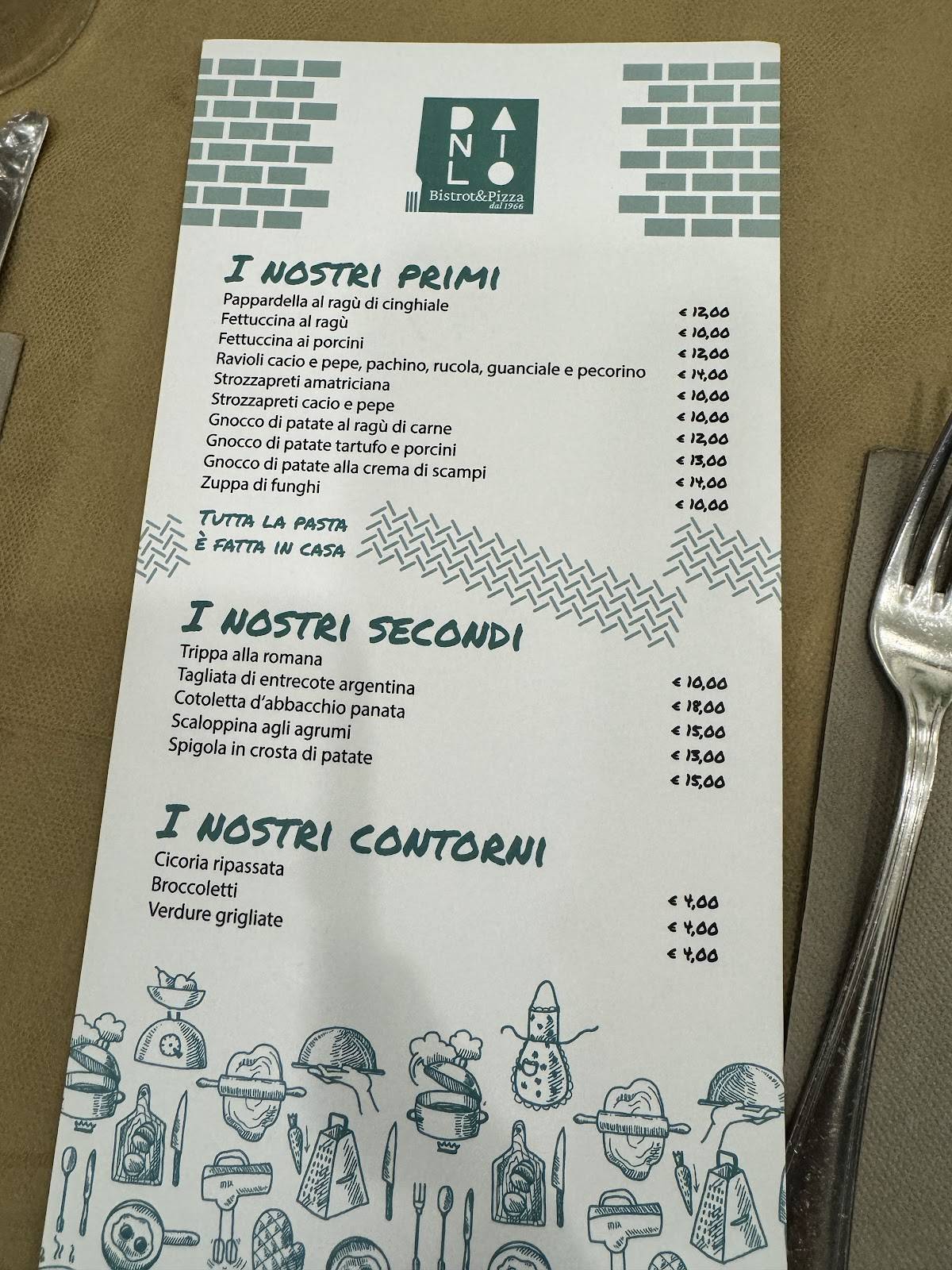 Menu di Danilo Bistrot & Pizza 