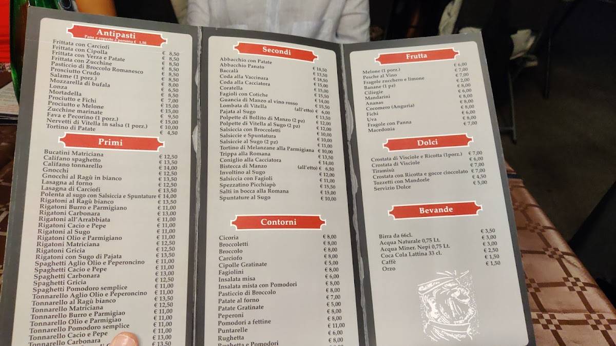 Menu di Dar Moschino 