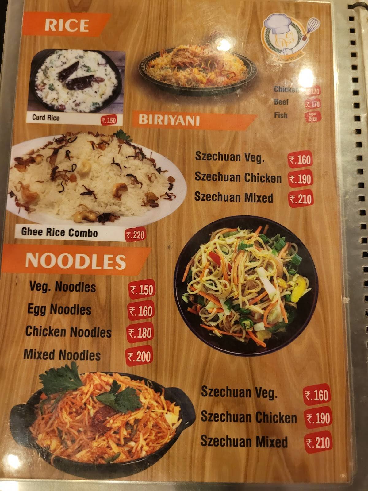 De Cake World Kattanam menu