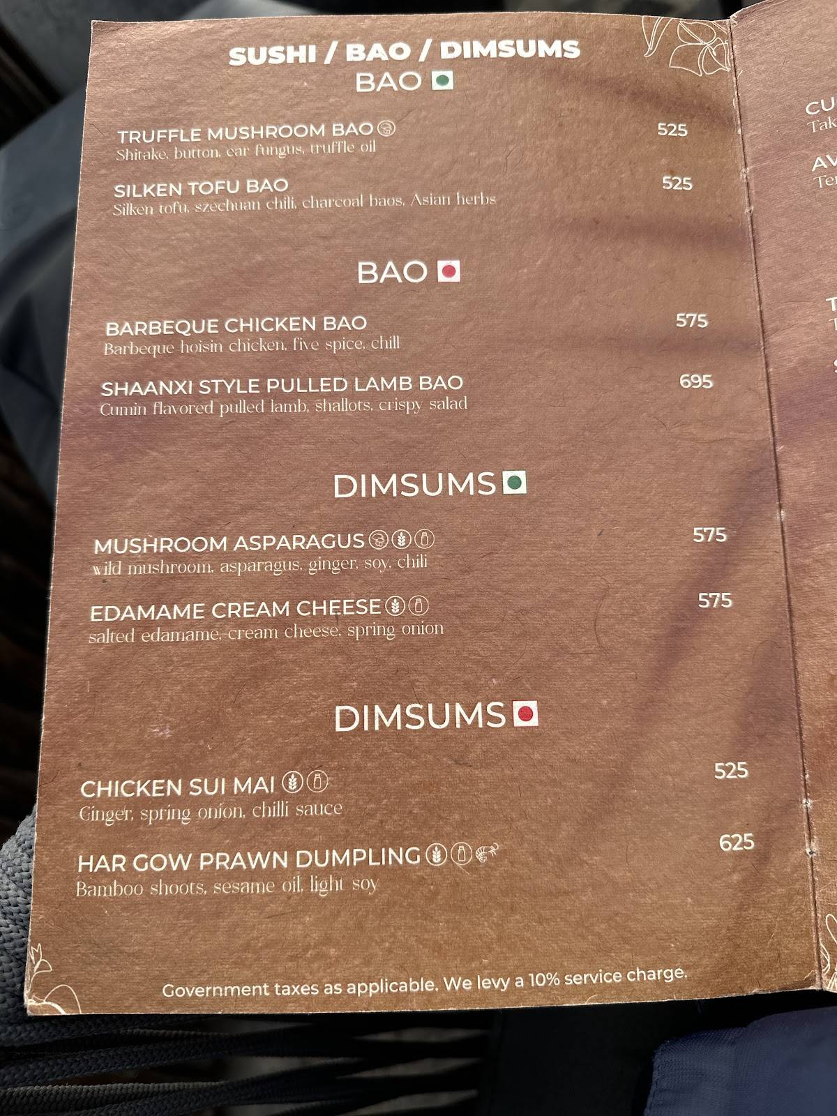 Parra By Imperfecto menu